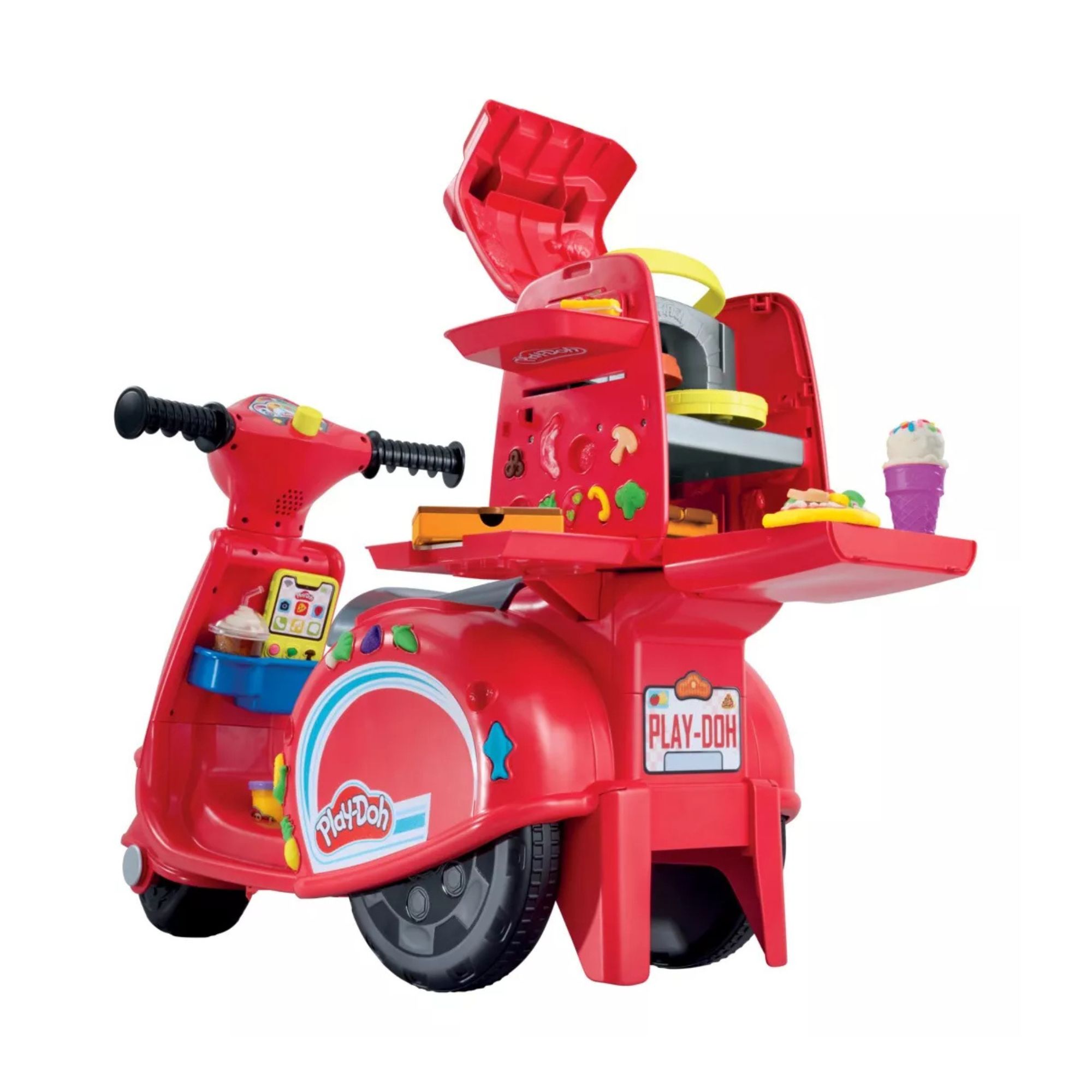 Foto 3 | Moto Play-doh Juguete de Montar Repartidora de Pizzas Rojo