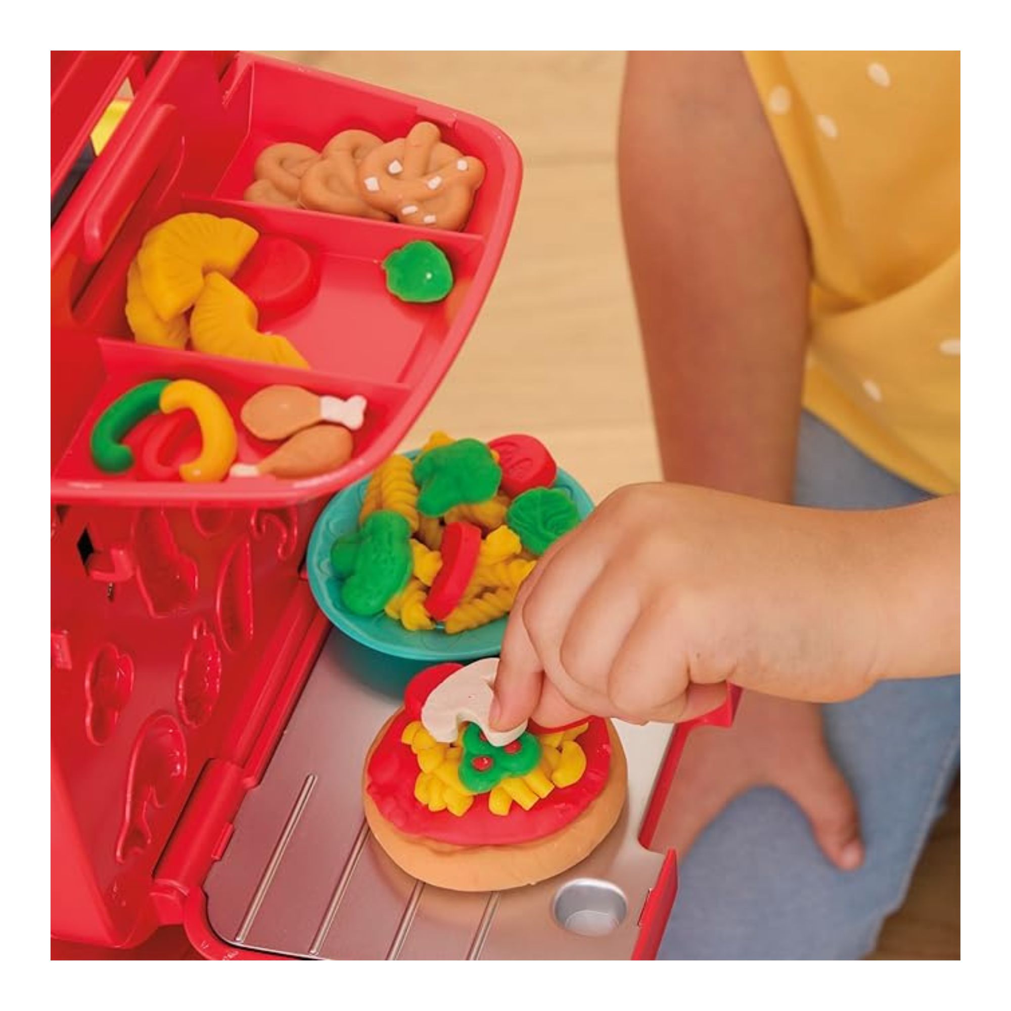 Foto 6 | Moto Play-doh Juguete de Montar Repartidora de Pizzas Rojo