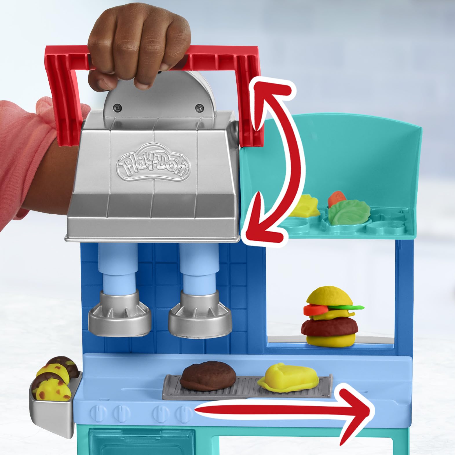 Foto 5 pulgar | Playset Play-doh Kitchen Creations Busy Chef's Restaurant - Venta Internacional