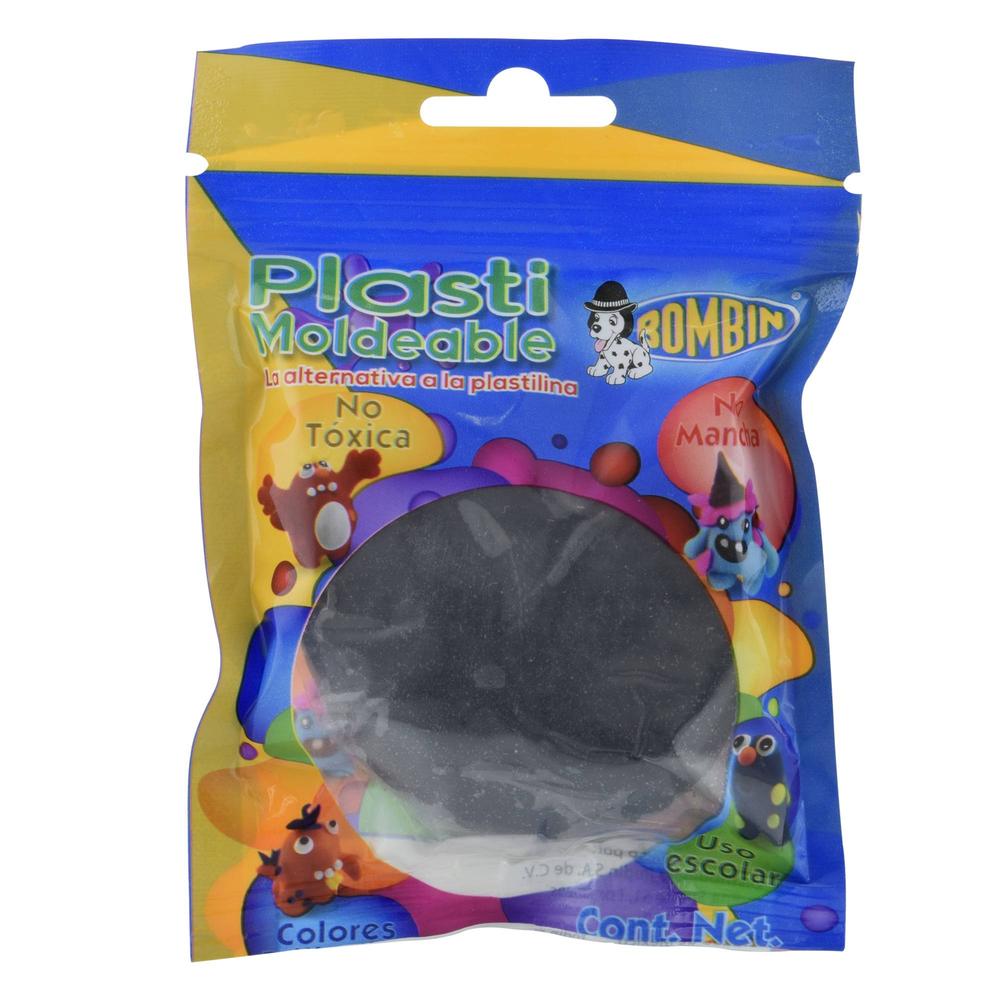Foto 2 pulgar | Set 5 Piezas de Plastilina Moldeable Bombin Negra 100 g