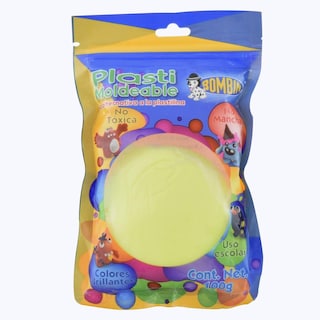 Foto 1 | Set 5 Piezas de Plastilina Moldeable Bombin Amarilla 100 g