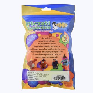 Foto 2 | Set 5 Piezas de Plastilina Moldeable Bombin Amarilla 100 g
