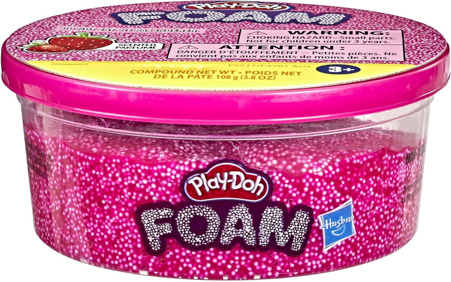 Play Doh Foam - Lata Individual Fucsia/aroma Fresa Hasbro