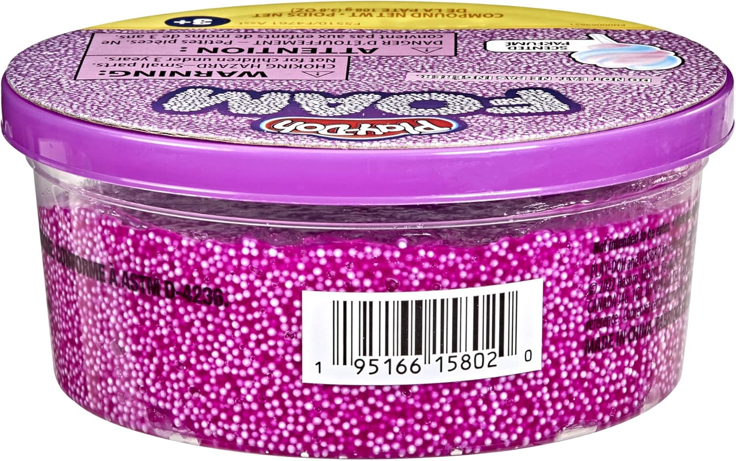 Foto 2 | Play Doh Foam - Lata Individual Morado/aroma Algodón De Azucar Hasbro