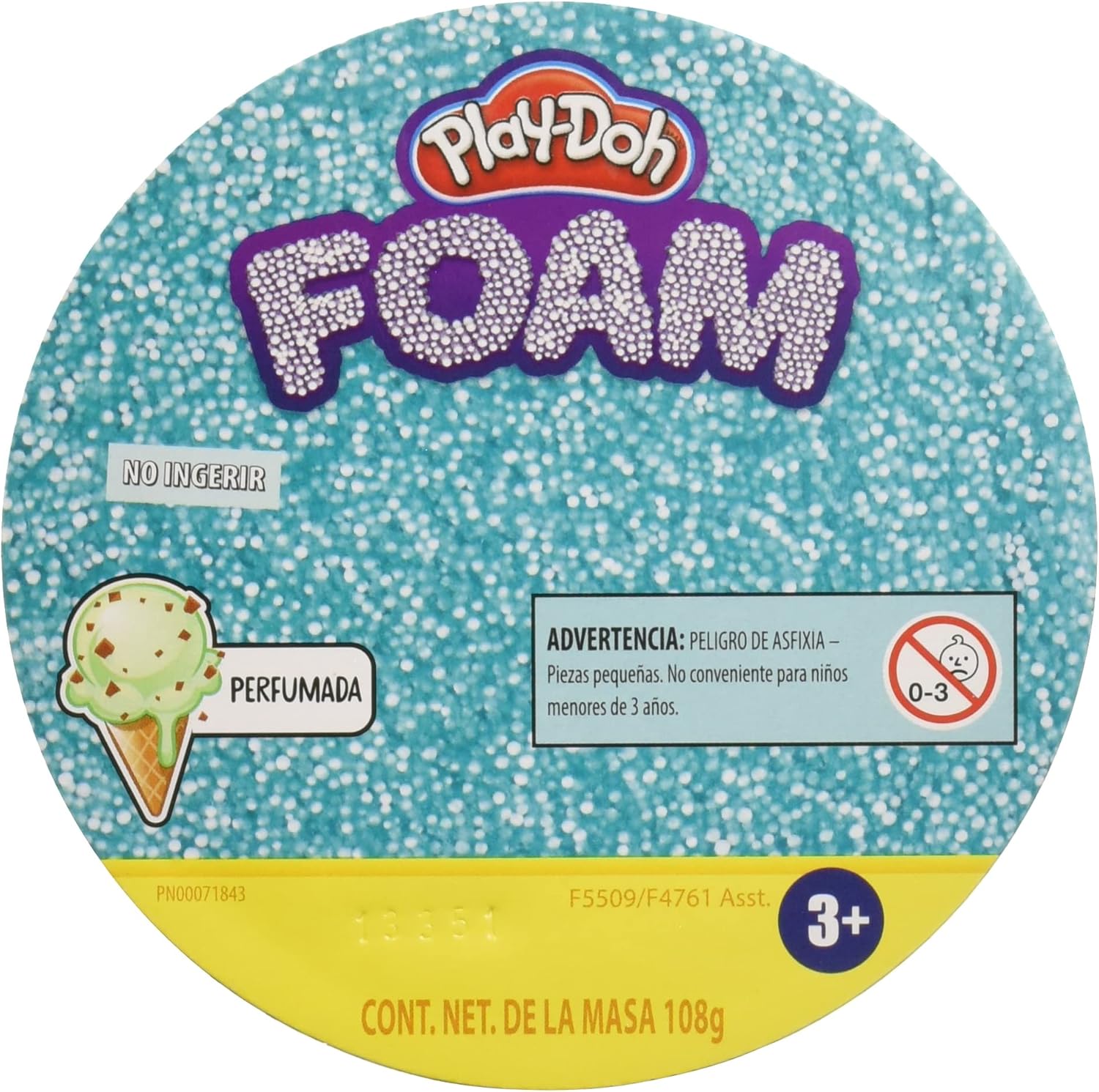 Foto 3 pulgar | Play Doh Foam - Lata Individual Aqua Aroma Helado Hasbro
