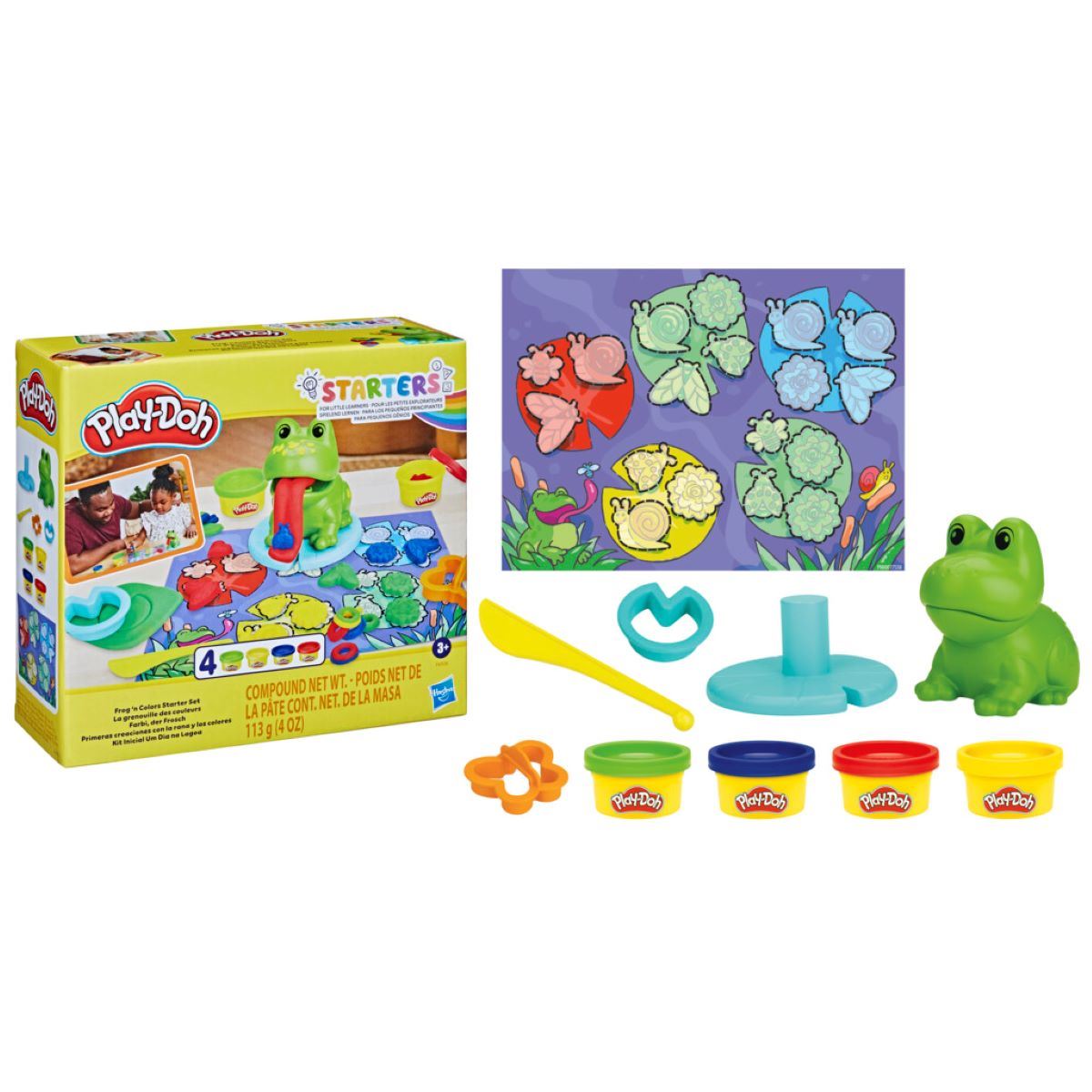 Foto 2 pulgar | Play Doh Primeras Creaciones Con La Rana Y Los Colores Hasbro