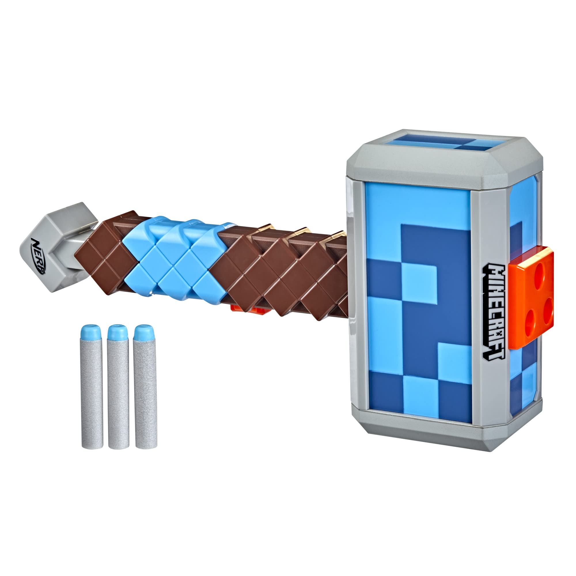 Martillo Lanzador De Dardos Nerf Minecraft Stormlander Con 3 Dardos - Venta Internacional.