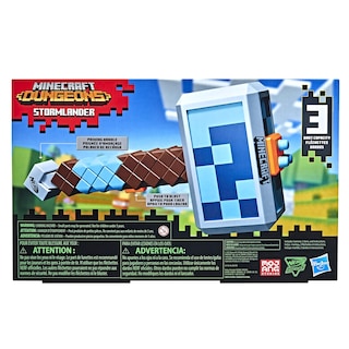 Foto 4 | Martillo Lanzador De Dardos Nerf Minecraft Stormlander Con 3 Dardos - Venta Internacional.