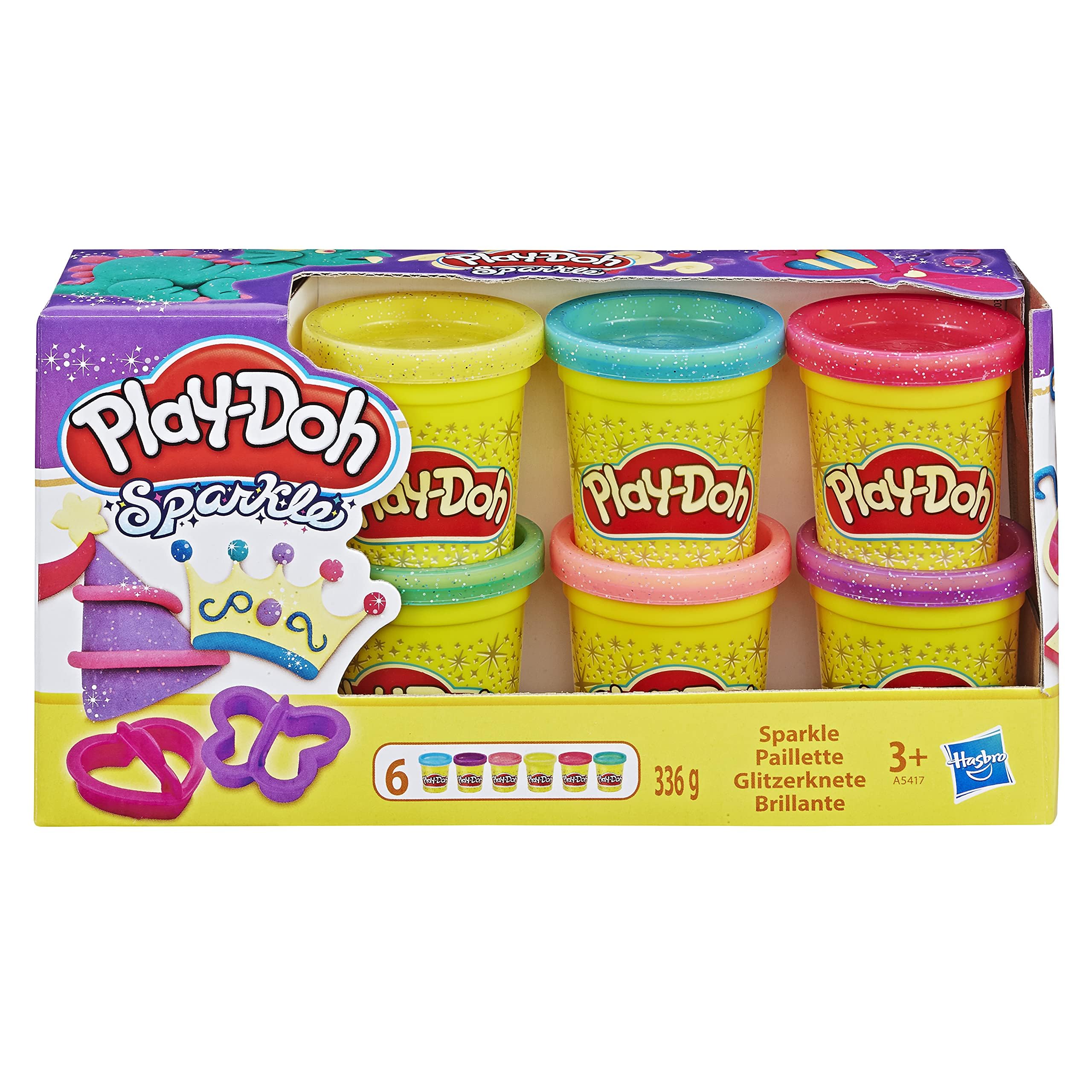 Foto 2 pulgar | Colección Play-doh Sparkle Con 6 Colores No Tóxicos - Venta Internacional.