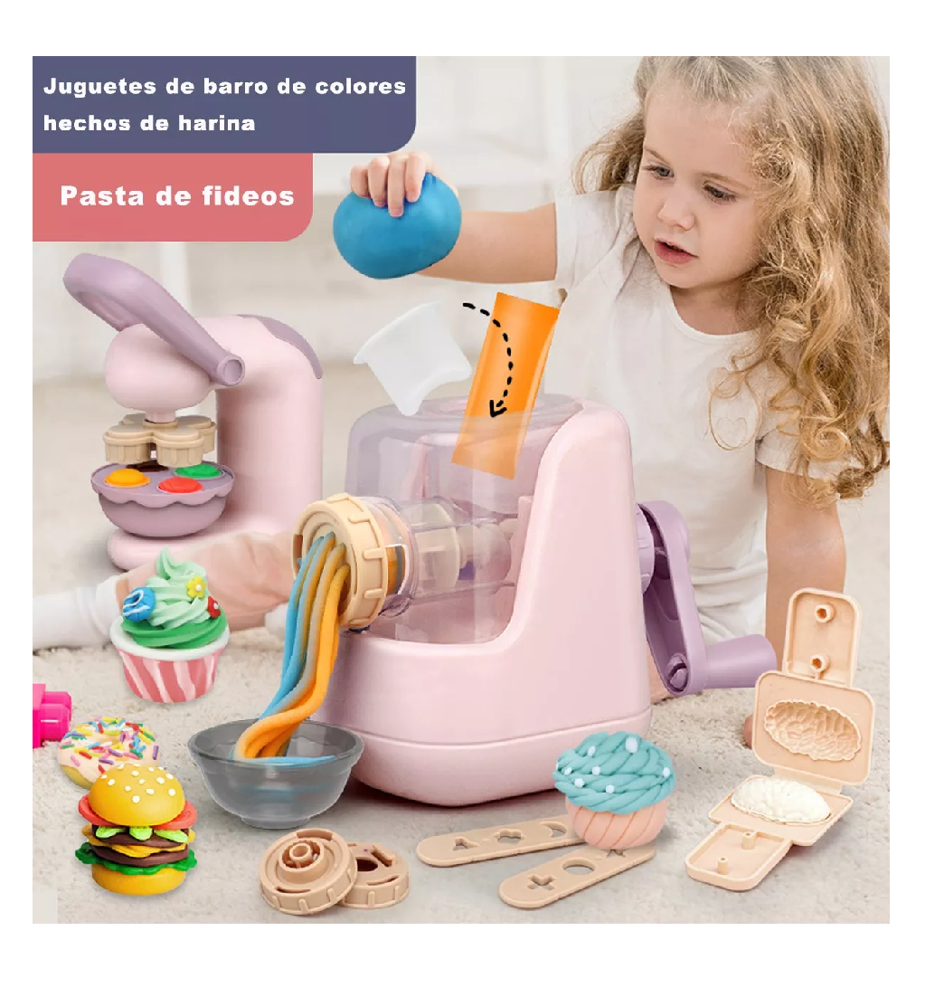 Foto 4 pulgar | Juguetes Hacer Pasta Kitchen Creations Cafetería Rosa