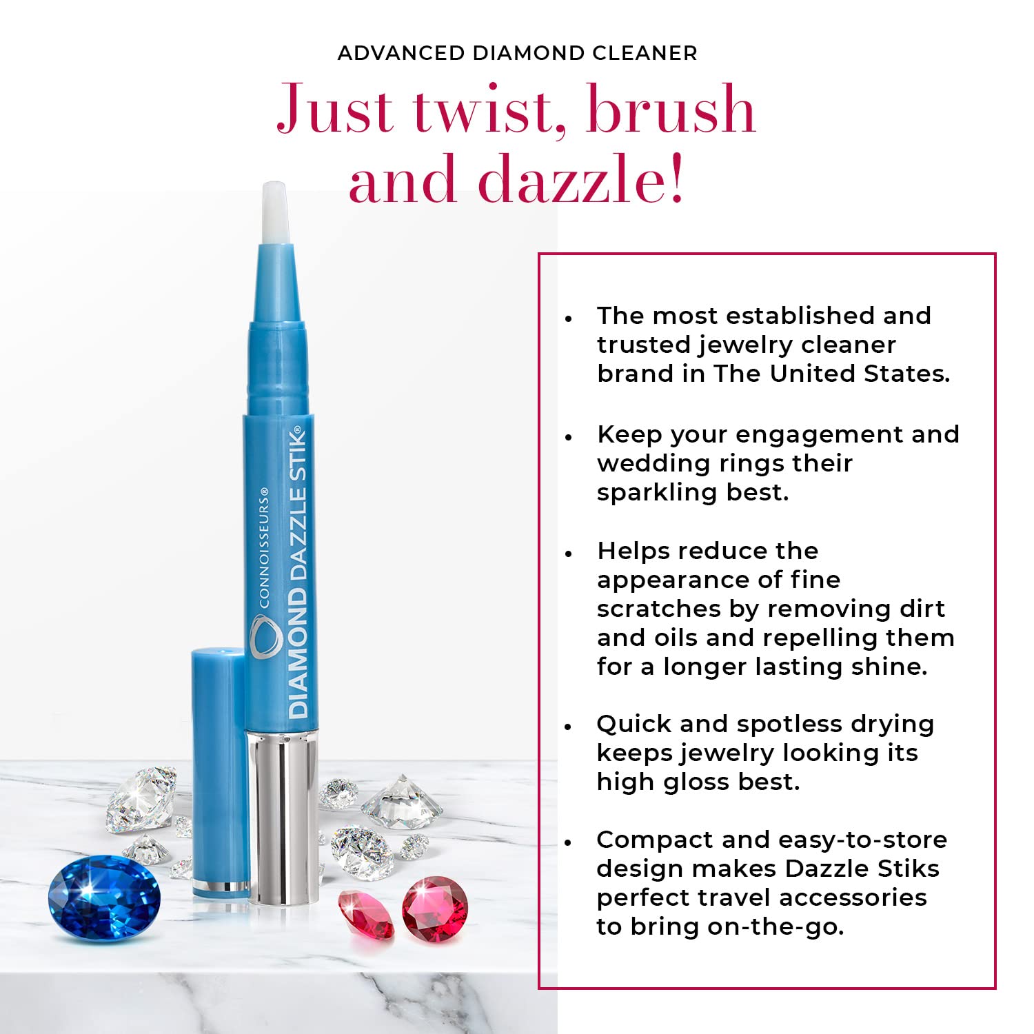 Foto 2 | Diamond Cleaner Connoisseurs Diamond Dazzle Stik Para Joyería - Venta Internacional.