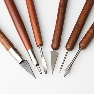 Foto 4 | Juego De Herramientas Para Esculpir En Arcilla, 6 Piezas, Acero Inoxidable Jieyou Con Madera - Venta Internacional.