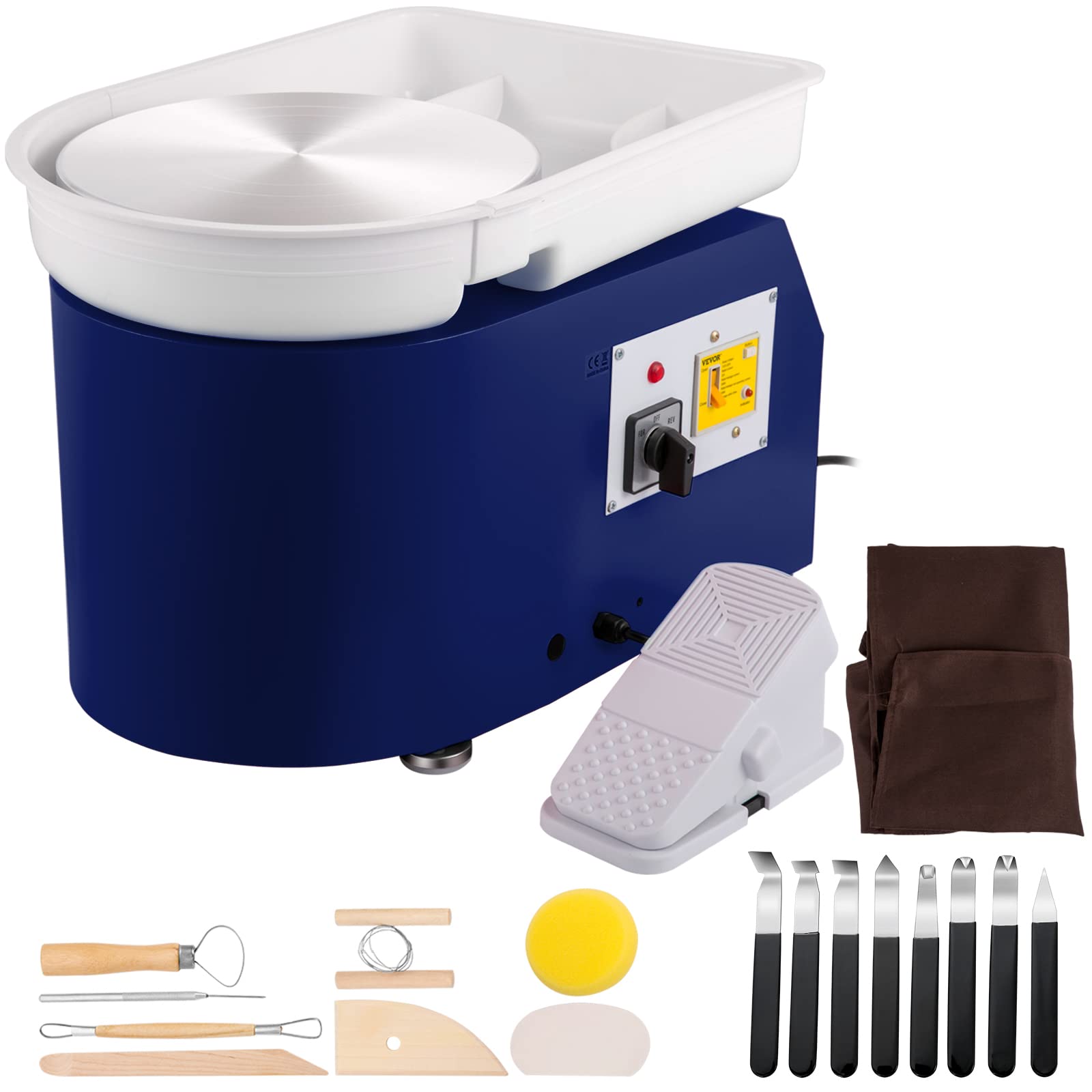 Foto 2 pulgar | Llanta De Cerámica Vevor Eléctrica De 28 Cm Y 350 W Con Pedal Y Lavabo - Venta Internacional.