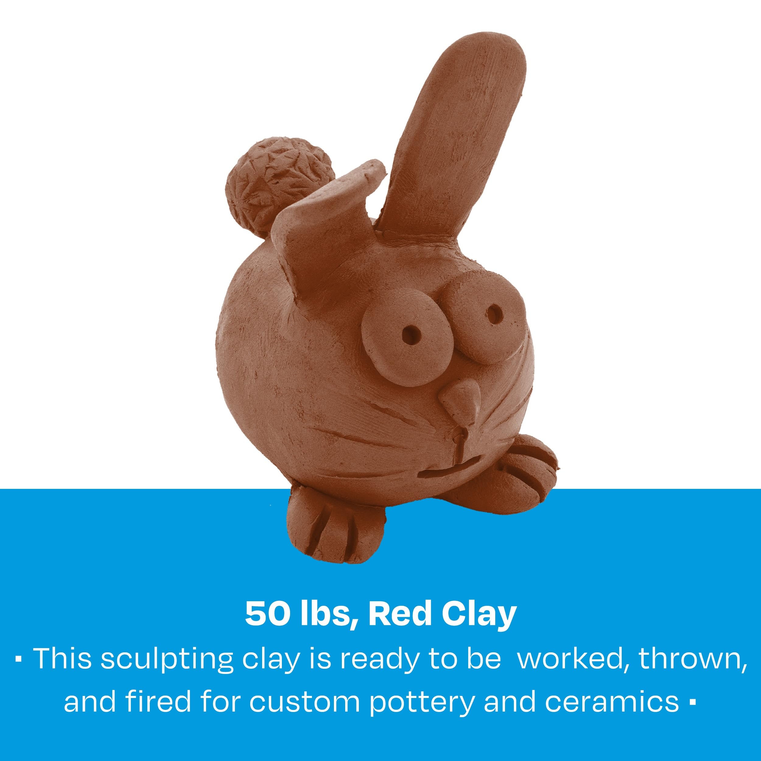 Foto 8 pulgar | Clay Sax 400237, Loza Húmeda A Fuego Bajo, 22,68 Kg, Color Rojo - Venta Internacional.
