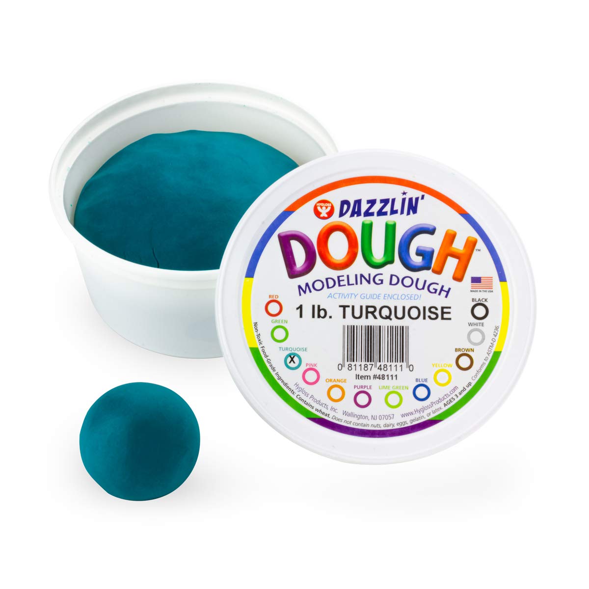Foto 1 | Masa Para Modelar Hygloss Products Dazzlin' 454g Turquesa Kids - Venta Internacional.