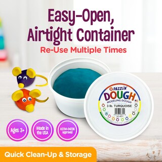 Foto 3 | Masa Para Modelar Hygloss Kids, Sin Perfume, 1,36 Kg, Color Turquesa - Venta Internacional.