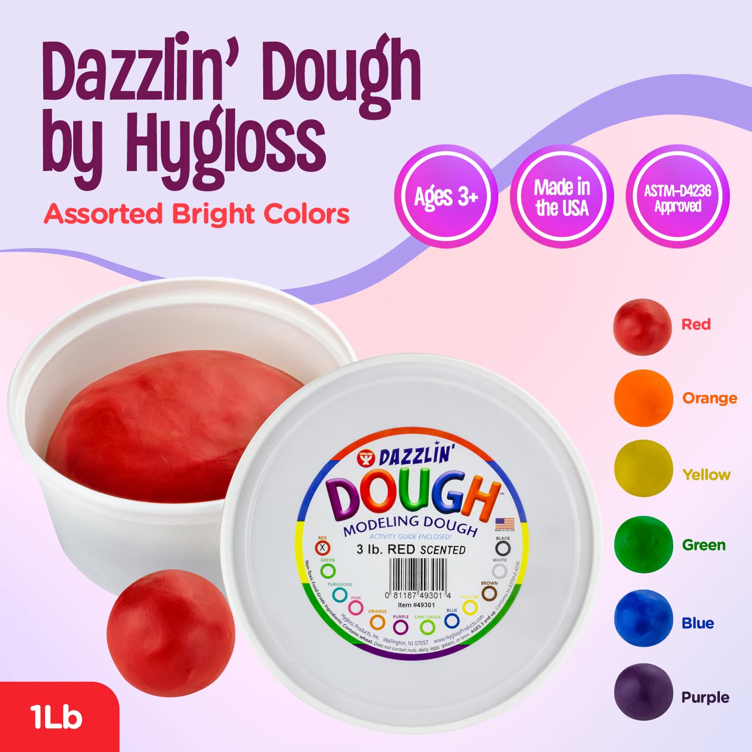 Foto 2 | Platillo Modelador Hygloss Dazzlin' Scented, 1,36 Kg, Cereza Roja - Venta Internacional.