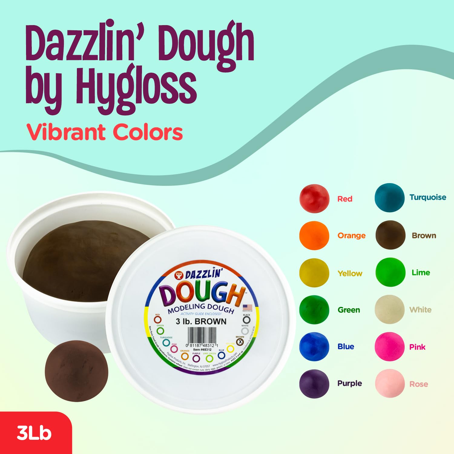 Foto 2 | Masa Para Modelar Hygloss Products Dazzlin', Sin Perfume, 1,36 Kg - Venta Internacional.