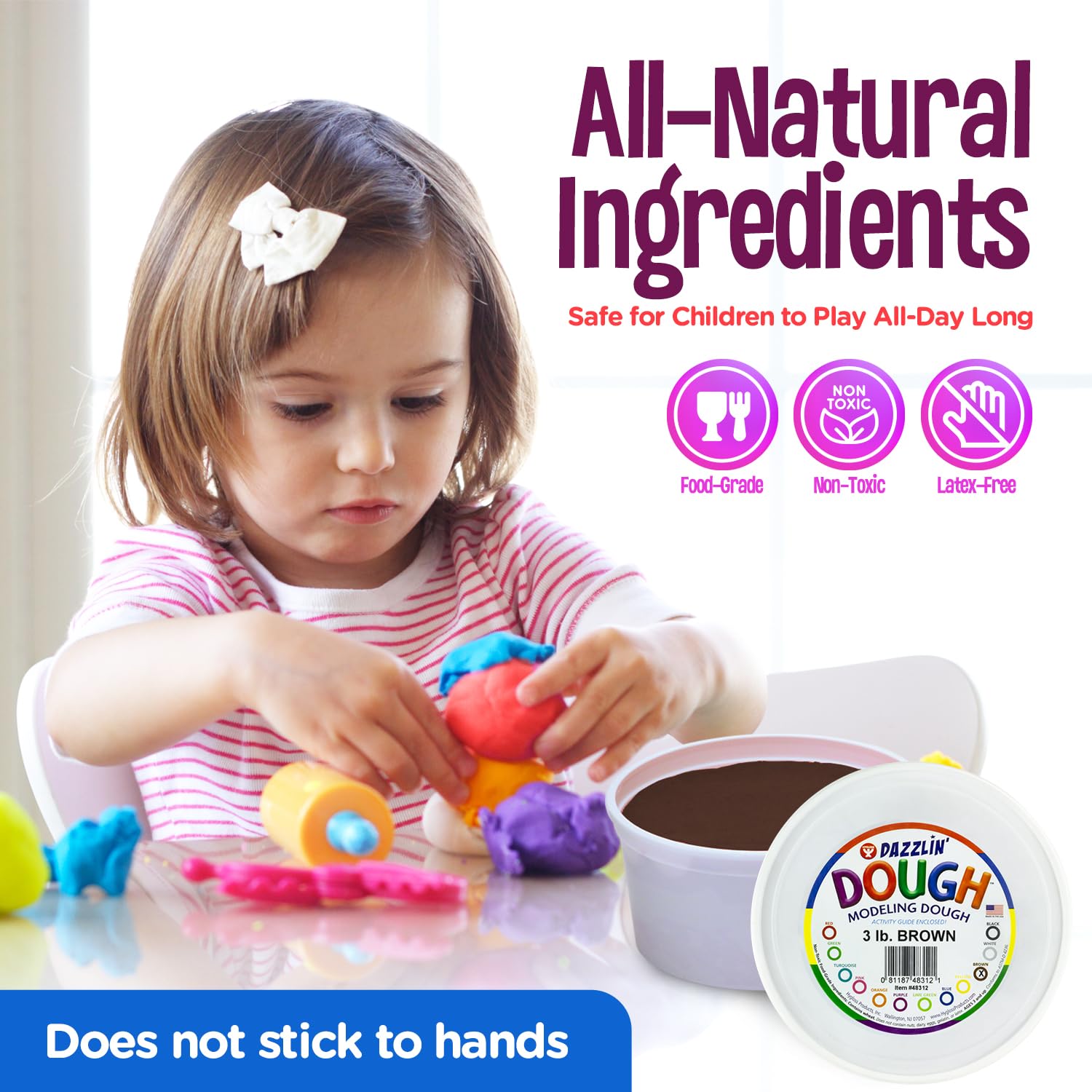 Foto 5 pulgar | Masa Para Modelar Hygloss Products Dazzlin', Sin Perfume, 1,36 Kg - Venta Internacional.