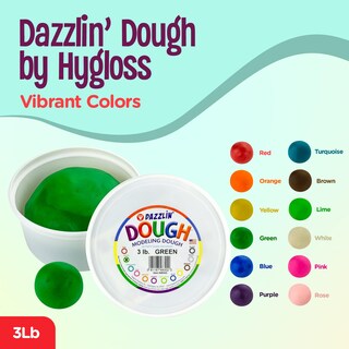 Foto 2 | Masa Para Modelar Hygloss Dazzlin' Dough Green, Envase De 1,36 Kg - Venta Internacional.