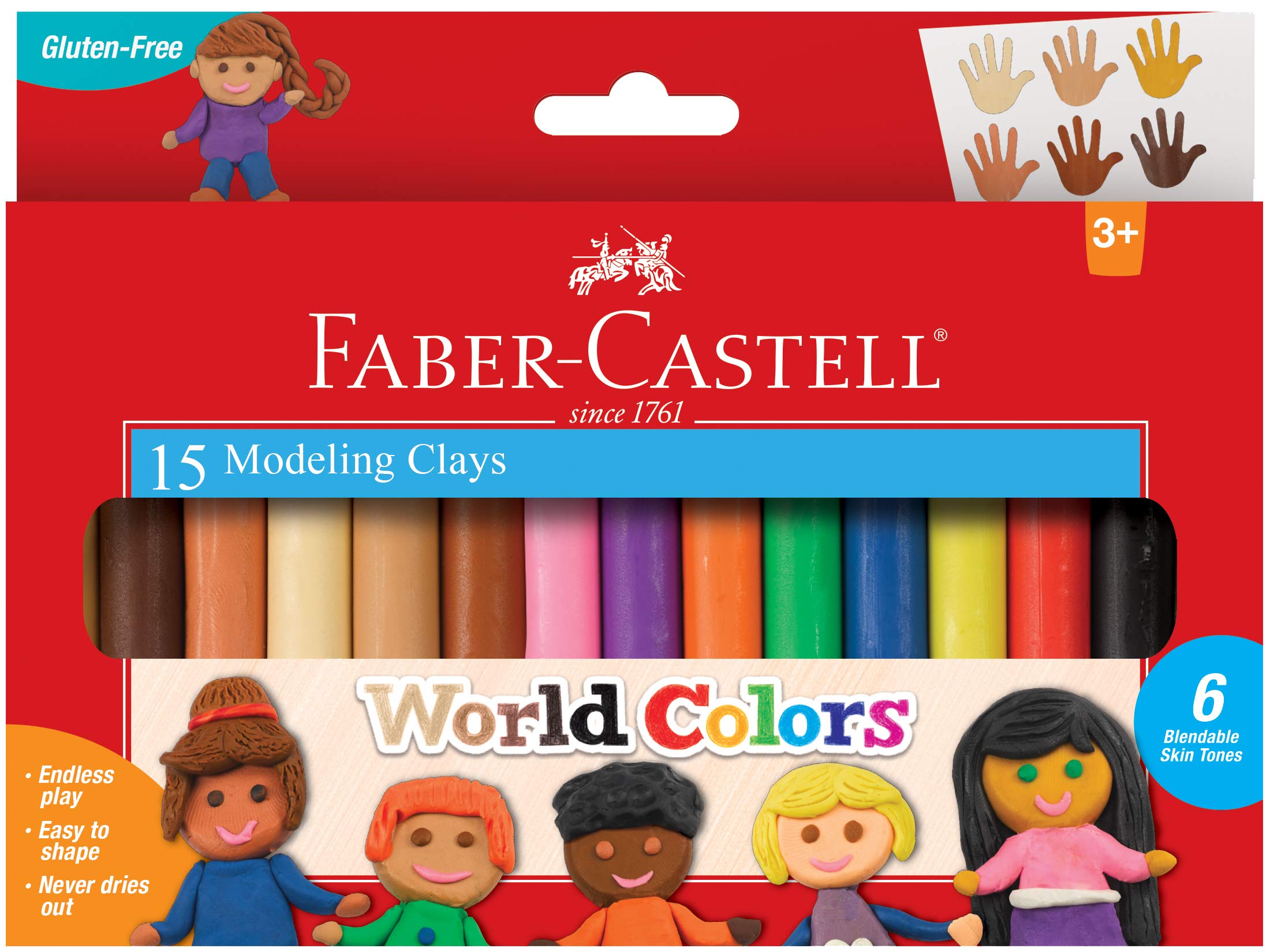 Arcilla De Modelar Faber-castell World Colors Para Niños Con Herramientas - Venta Internacional.