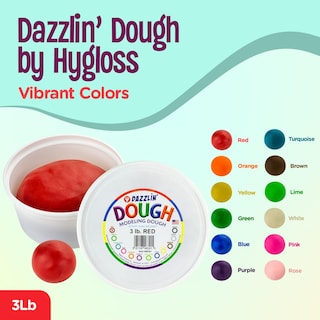 Foto 2 | Masa Para Modelar Hygloss Products Dazzlin' Dough, Color Rojo, 1,36 Kg - Venta Internacional.