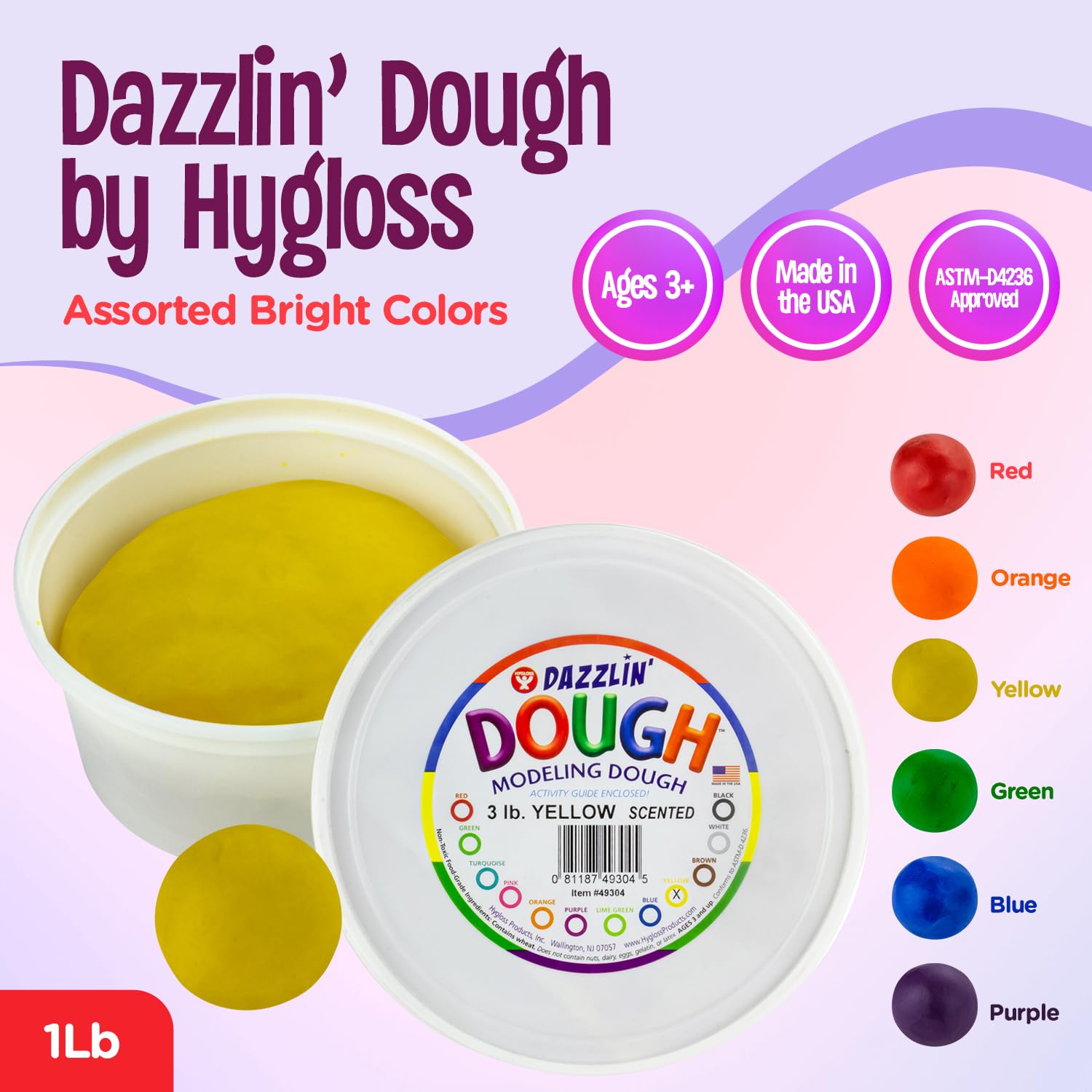 Foto 2 | Masa Modeladora Hygloss Scented Dazzlin, 1,36 Kg, Aroma A Limón - Venta Internacional.