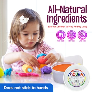 Foto 4 | Masa Para Modelar Hygloss Dazzlin Dough, Naranja, Tarro De 1,36 Kg - Venta Internacional.