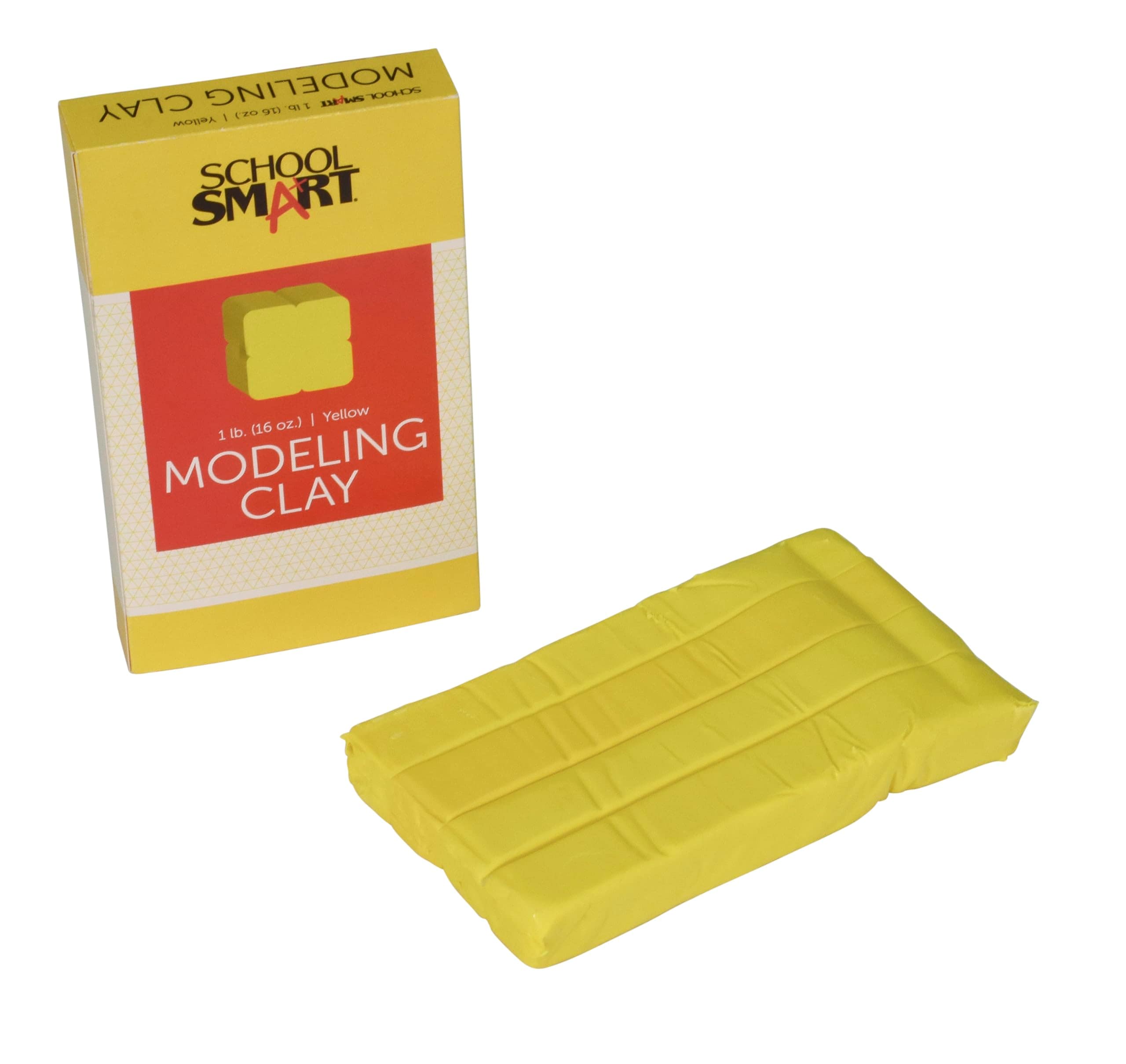 Arcilla De Modelar School Smart, 1 Kg, Amarilla, No Tóxica, No Destiñe - Venta Internacional.