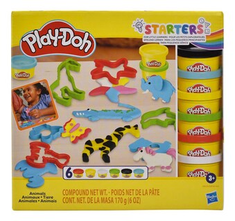 Foto 1 | Play Doh Animales 6 Botes Y 10 Moldes 170g Hasbro