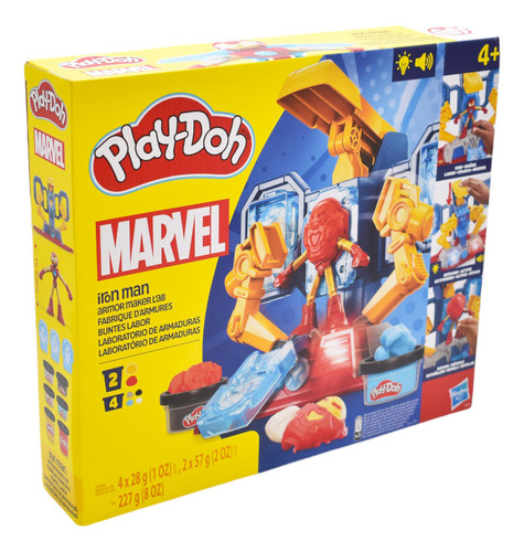 Foto 3 pulgar | Play Doh Marvel Iron Man Laboratorio De Armaduras Hasbro