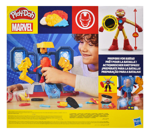 Foto 4 pulgar | Play Doh Marvel Iron Man Laboratorio De Armaduras Hasbro