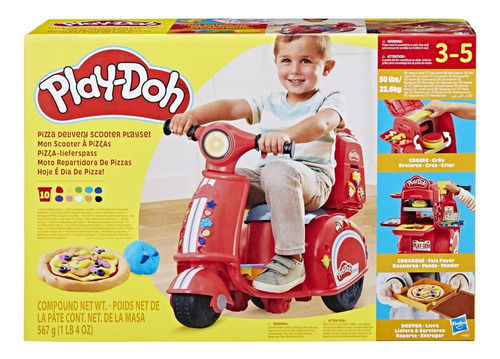 Foto 2 pulgar | Play Doh Moto Repartidora De Pizzas 567g Hasbro