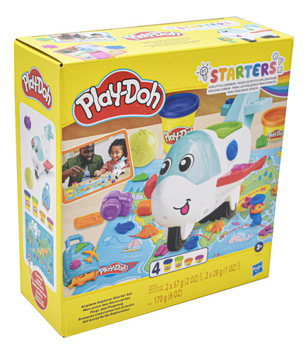 Foto 3 pulgar | Play Doh Primeras Creaciones Con El Avion 170g Hasbro