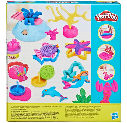 Foto 4 pulgar | Play Doh Primeras Creaciones Submarinas 198g Hasbro