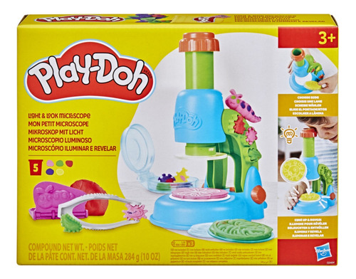 Foto 2 pulgar | Play Doh Microscopio Luminoso 284g Hasbro
