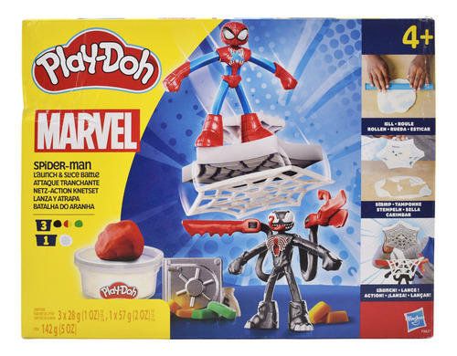 Foto 1 | Play Doh Marvel Spiderman Lanza Y Atrapa 142g Hasbro Da