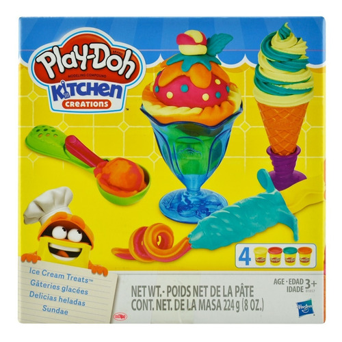 Foto 2 pulgar | Play Doh Delicias Heladas Kitchen Hasbro