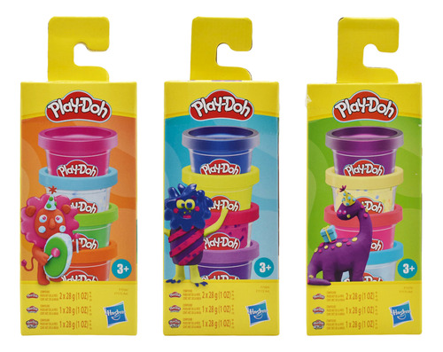 Foto 2 pulgar | Play Doh Pack Dinosaurios Monstruos Animales 339g Hasbro