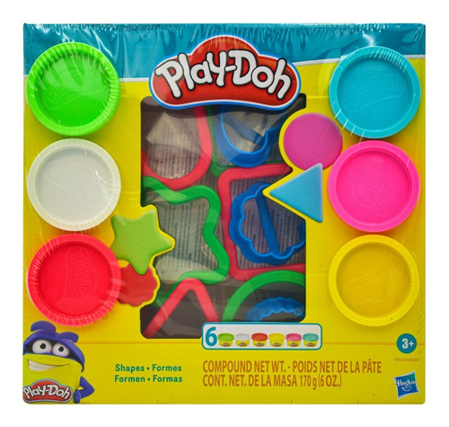 Foto 3 pulgar | Play Doh Formas 6 Botes Y 9 Moldes 170g Hasbro