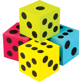 Foto 1 | Jumbo Dice Teacher Created Resources, Paquete De 4, Coloridos - Venta Internacional.