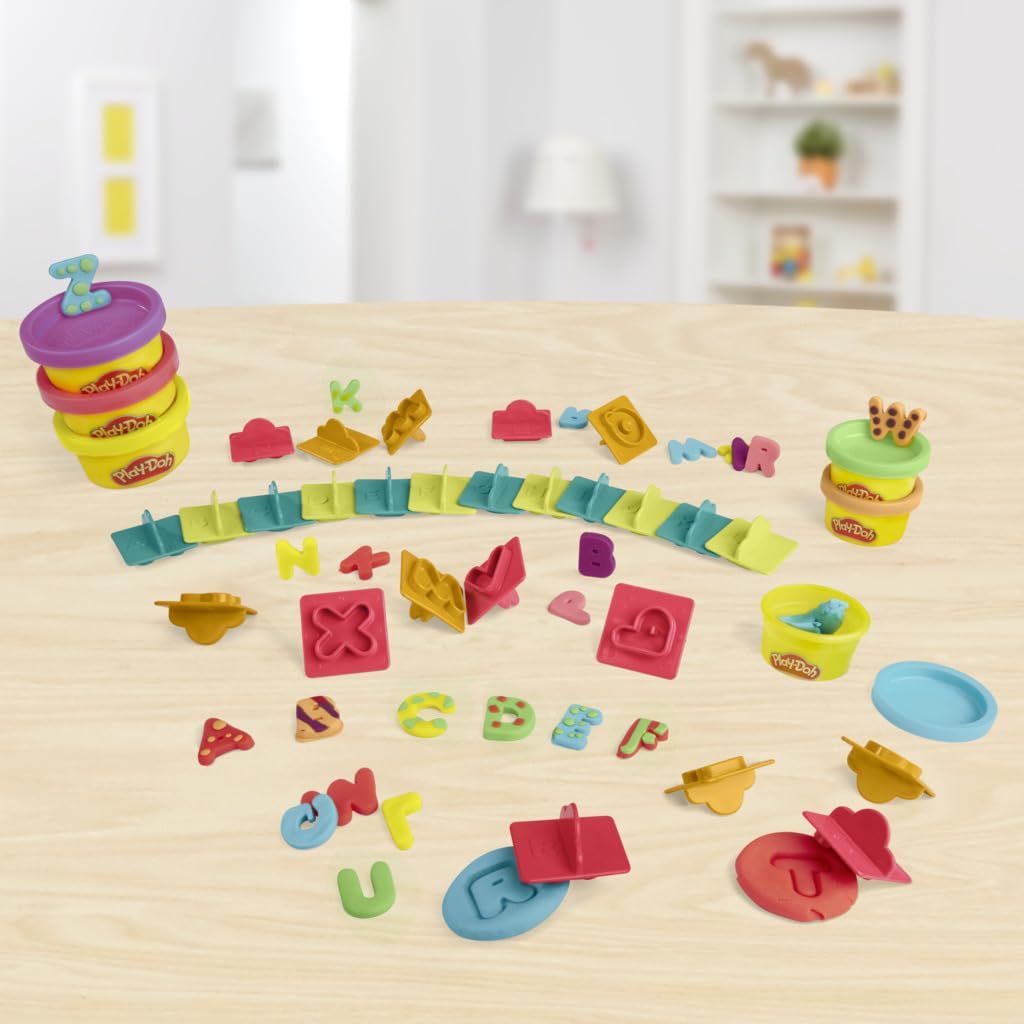 Foto 4 | Cartas Básicas De Play-doh Con 26 Herramientas Para Estampar Letras - Venta Internacional.