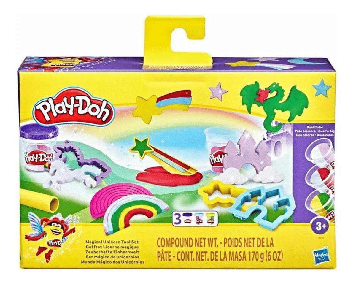 Foto 2 pulgar | Juego De Herramientas Unicornio Magico Play Doh