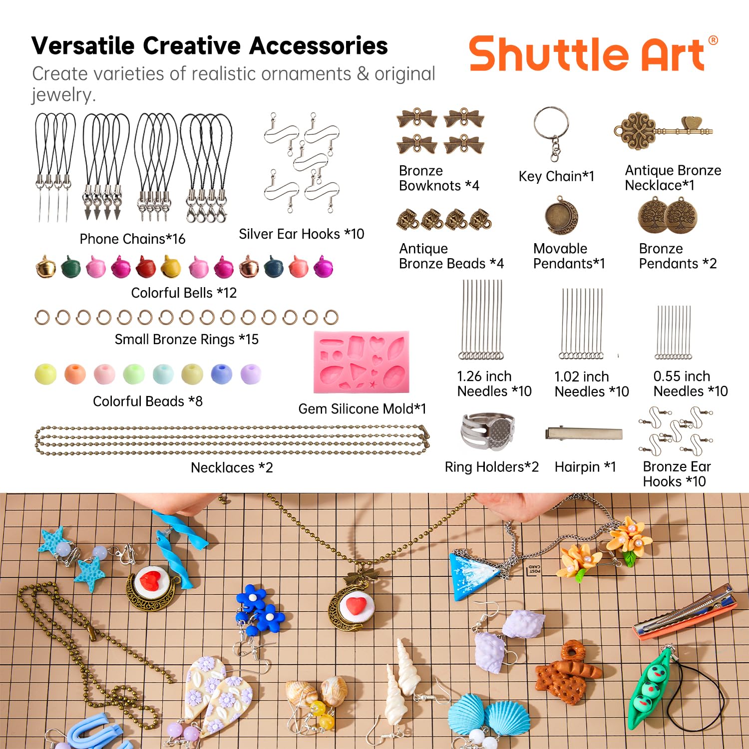 Foto 4 | Kit De Arcilla Polimérica Shuttle Art  60 Colores  Con 19 Herramientas Y Accesorios - Venta Internacional.