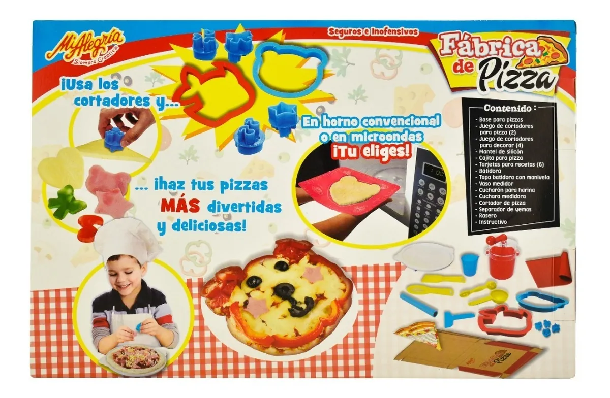 Foto 3 pulgar | Fabrica De Pizza Juguete Mi Alegria Mini Chef