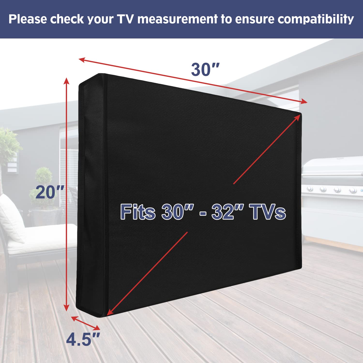 Foto 3 pulgar | Venta Internacional - Funda de TV Mounting Dream para Exteriores 30" a 32"