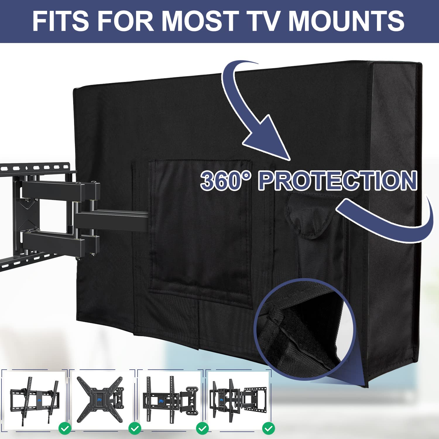 Foto 7 pulgar | Venta Internacional - Funda de TV Mounting Dream para Exteriores 30" a 32"