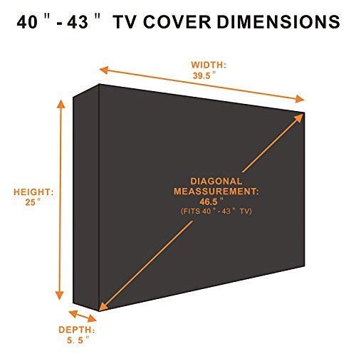 Foto 2 | Funda de TV Kolife K Life Para Exteriores Impermeable de 40 a 43 Pulgadas con Parte Inferior  - Venta Internacional