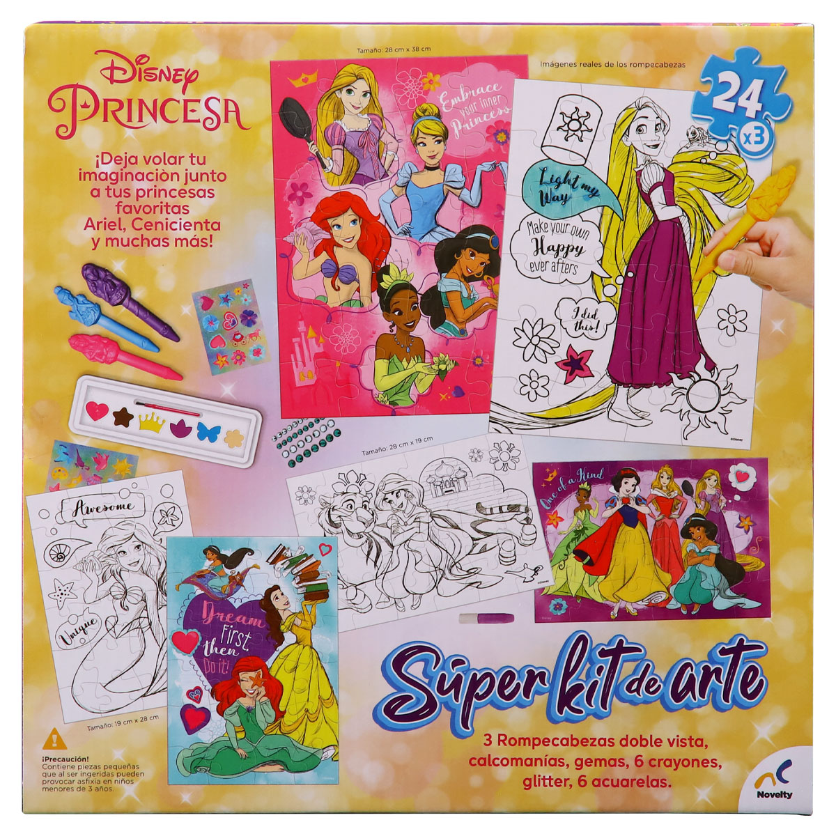 Foto 3 | Súper Kit de Arte Princesas Disney