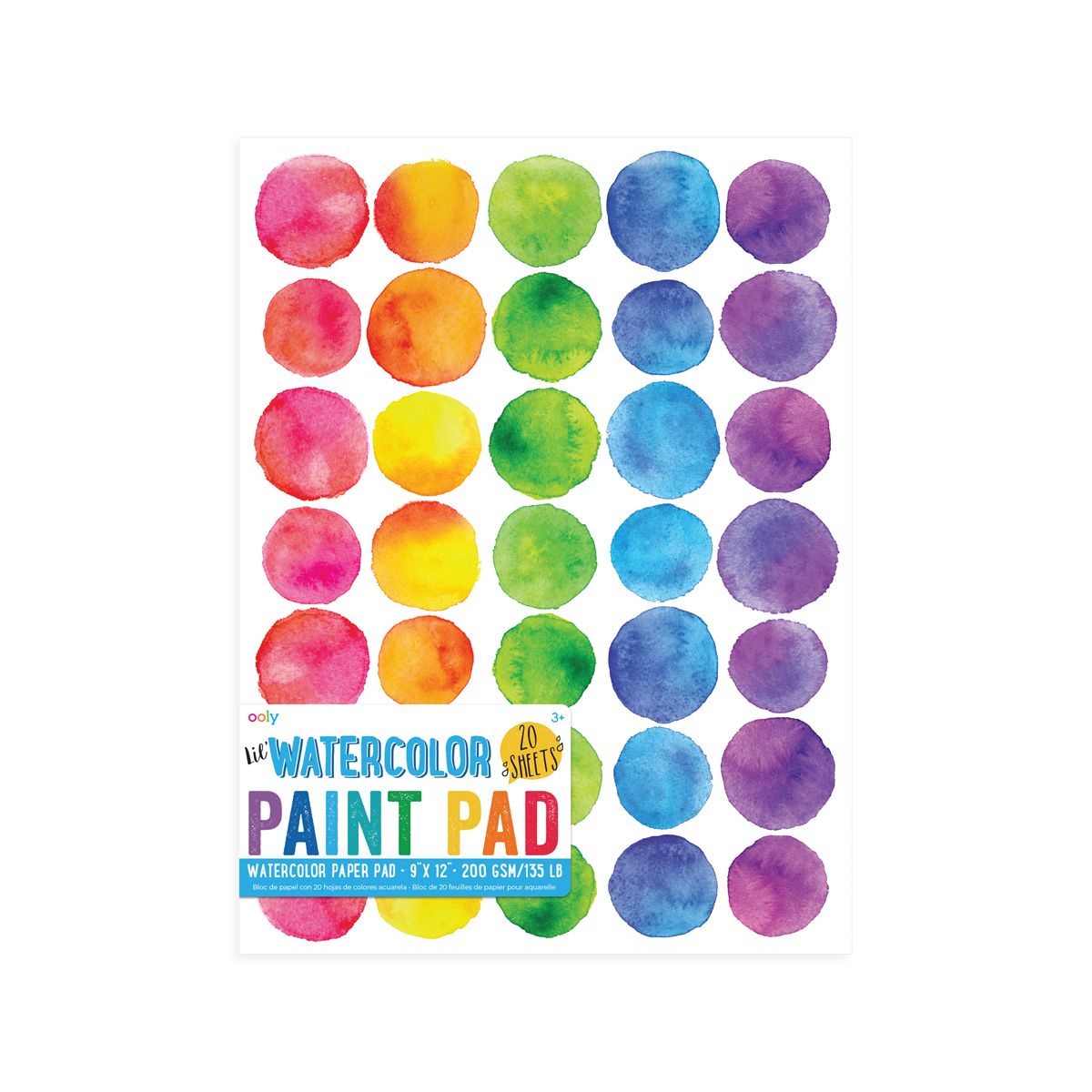 Cuaderno para Pintar 20 Hojas Ooly Multicolor